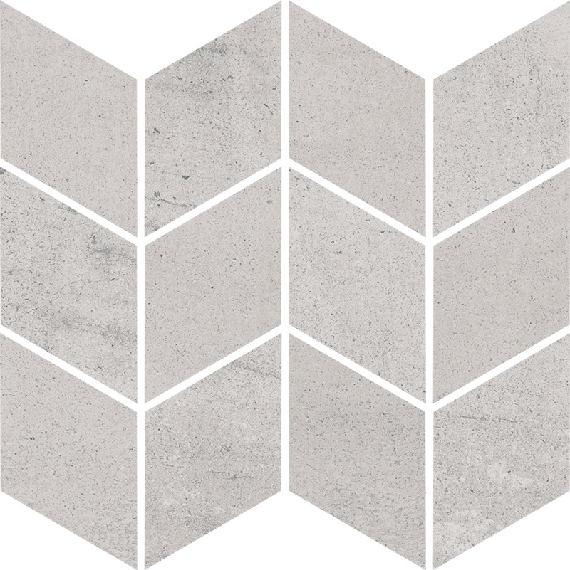 Мозаика Paradyz Space Grys Mozaika Cieta Romb Braid Poler, цвет серый, поверхность полированная, прямоугольник, 205x238