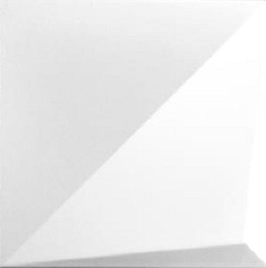 Керамическая плитка Wow Essential Noudel L White Gloss 105126, цвет белый, поверхность глянцевая, квадрат, 250x250