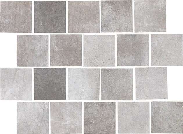 Мозаика Cir New Orleans Mosaico Tessera (7,5x7,5) Bourbon Street 1049928, цвет серый, поверхность матовая, прямоугольник, 300x400