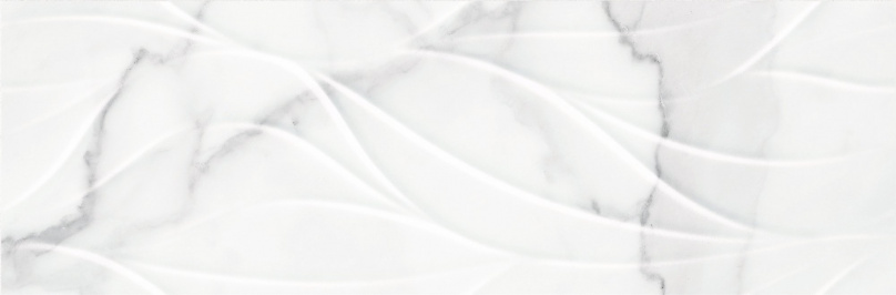 Керамическая плитка Baldocer Imperium Decor Wind (S), цвет белый, поверхность глянцевая, прямоугольник, 333x1000