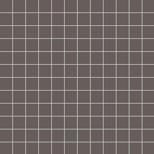 Мозаика Ce.Si Matt Antracite Su Rete 2,5x2,5, цвет серый, поверхность матовая, квадрат, 300x300