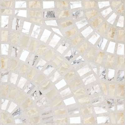Декоративные элементы Vitra Marble-Beton Декор Круговой Светлый ЛПР Рект K949792LPR01VTE0, цвет бежевый, поверхность матовая, квадрат, 600x600