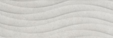 Керамическая плитка Ceramika Color Luxor White Wave, цвет белый, поверхность матовая, прямоугольник, 250x750