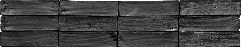 Керамическая плитка Eco Ceramica Metallica Line Black, цвет чёрный, поверхность матовая, прямоугольник, 50x200