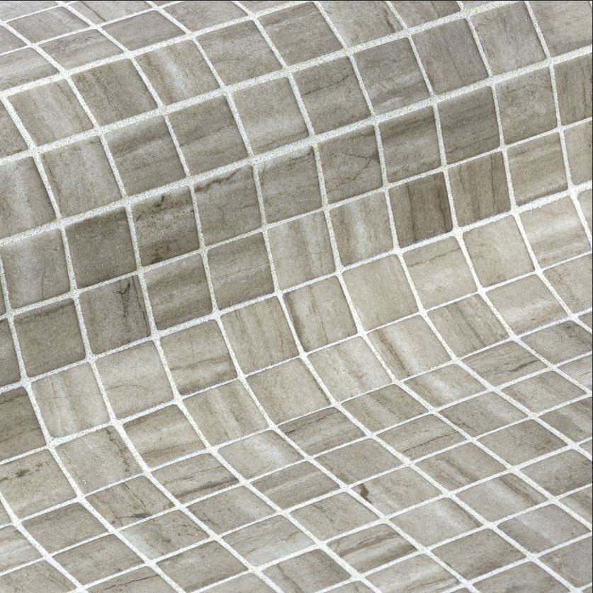 Мозаика Ezarri Zen Creamstone, цвет серый, поверхность матовая, прямоугольник, 313x495