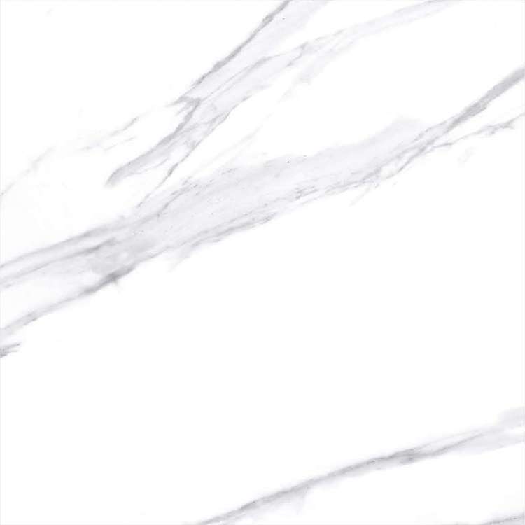 Керамогранит ITC Luna White Glossy, цвет белый, поверхность полированная, квадрат, 600x600