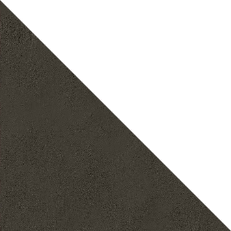 Керамогранит Mutina Tierras Humus Half Square PUTI74, цвет чёрный, поверхность матовая, квадрат, 600x600