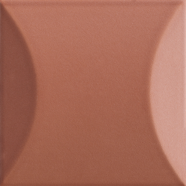 Керамическая плитка Ava UP Cuscino Avana Glossy 192055, цвет терракотовый, поверхность глянцевая 3d (объёмная), квадрат, 100x100
