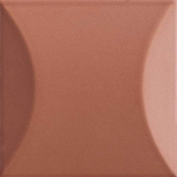 Керамическая плитка Ava UP Cuscino Avana Glossy 192055, цвет терракотовый, поверхность глянцевая 3d (объёмная), квадрат, 100x100