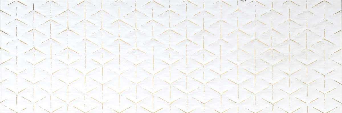 Декоративные элементы Dom Pura Bianco Rombo Tracce Oro Rett. DPURB108R, цвет белый, поверхность матовая, прямоугольник, 498x1498
