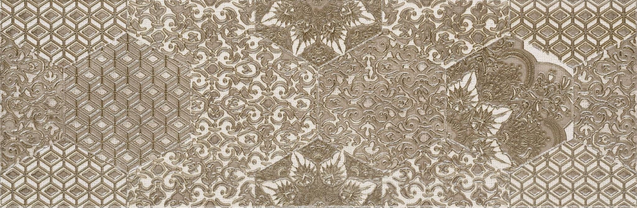 Декоративные элементы Atlantic Tiles Decor Damir Ivory, цвет бежевый, поверхность матовая, прямоугольник, 295x900