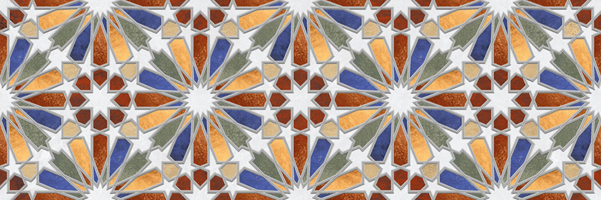 Керамическая плитка Gravita Morroco Sky Link Dec 2, цвет разноцветный, поверхность матовая, прямоугольник, 300x900