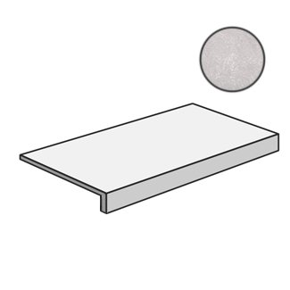 Ступени Stroeher Selected Grau, цвет серый, поверхность матовая, прямоугольник с капиносом, 294x340
