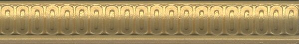 Бордюры Kerama Marazzi Борромео Бордюр Золото BOA005, цвет жёлтый, поверхность матовая, прямоугольник, 40x250