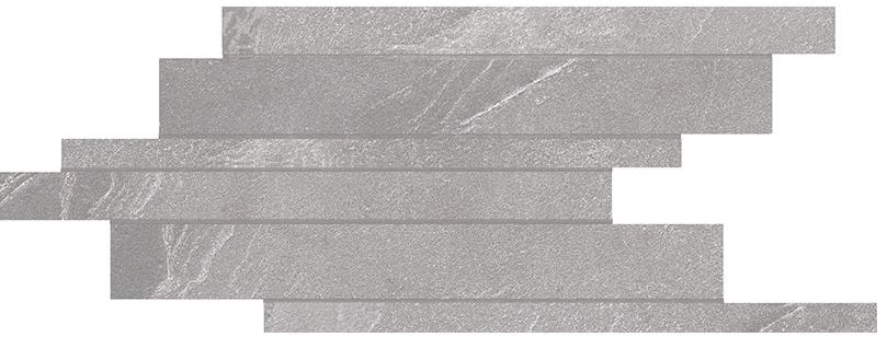 Мозаика Cerim Natural Stone Fossil Modulo Listello Sfalsato 753115, цвет серый, поверхность матовая, прямоугольник, 210x400