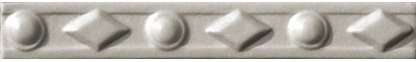 Бордюры Grazia Amarcord Diamantato Fumo Matt. DAM77, цвет серый, поверхность матовая, прямоугольник, 30x200