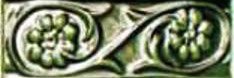 Бордюры Cevica Petalos Verde Vic, цвет зелёный, поверхность глянцевая, прямоугольник, 50x150