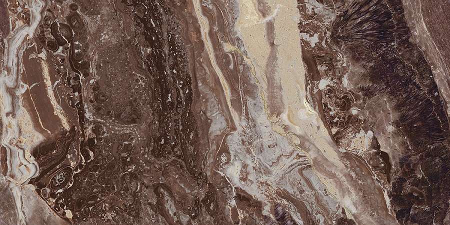 Керамическая плитка Azori Atlas Dark, цвет коричневый тёмный, поверхность глянцевая, прямоугольник, 320x630