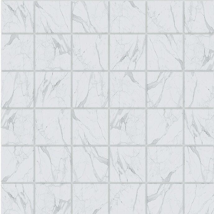 Мозаика Estima Montis White MN01 Неполированный 30x30 36754, цвет серый, поверхность матовая, квадрат, 300x300