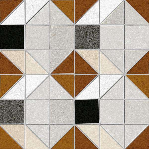 Декоративные элементы Vives Seine Bercy-R Rojizo, цвет разноцветный, поверхность матовая, квадрат, 200x200
