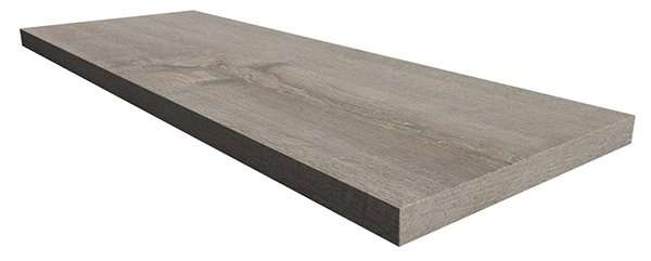 Ступени Italon Natural Life Wood Ash Scalino Angolare Sinistro 620070000471, цвет серый, поверхность матовая, прямоугольник с капиносом, 330x900