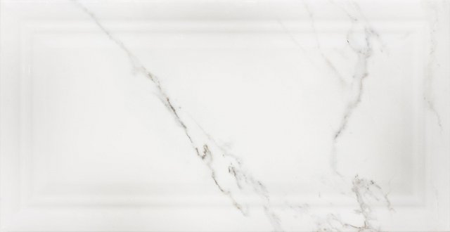 Керамическая плитка Saloni Corinto Minos Blanco, цвет белый, поверхность глянцевая, прямоугольник, 310x600