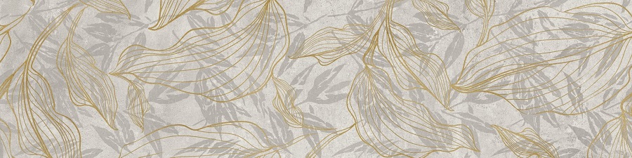 Декоративные элементы Cerrad Softcement Decor White Flower Rect., цвет белый серый золотой, поверхность матовая, прямоугольник, 297x1197