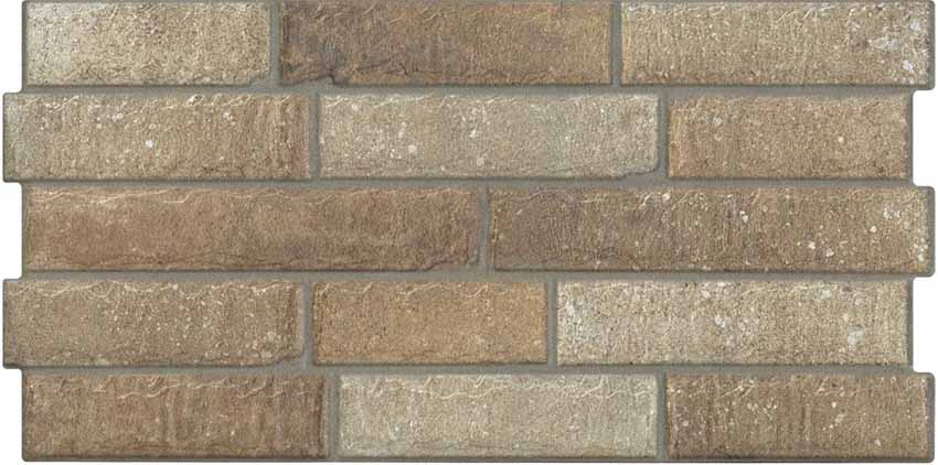 Керамогранит Porcelanicos HDC Brick Beige, цвет коричневый, поверхность матовая, под кирпич, 305x600