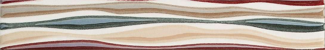 Бордюры Cinca Mandalay Maryland Polichrome 0000/392, цвет разноцветный, поверхность глянцевая, прямоугольник, 40x250
