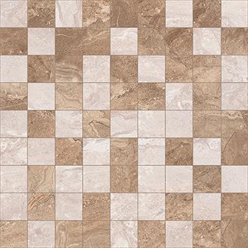 Мозаика Laparet Polaris коричневый+бежевый, цвет коричневый бежевый, поверхность глянцевая, квадрат, 300x300