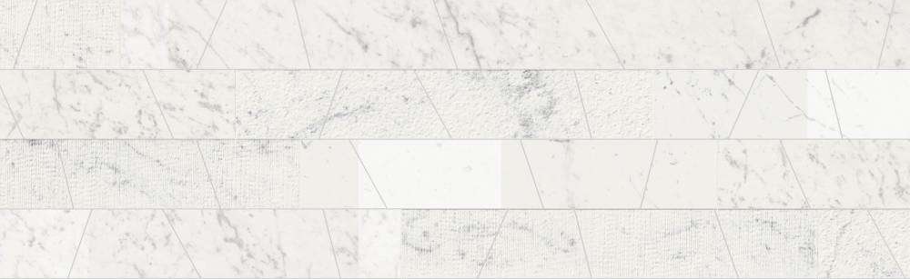 Декоративные элементы Impronta Lux Experience Statuarietto List Mix Argento MW01EAMA, цвет белый, поверхность матовая лаппатированная структурированная, прямоугольник, 200x1200
