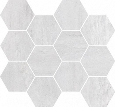 Мозаика Imola Creative Concrete Mk.Creacon W, цвет белый, поверхность матовая, прямоугольник, 250x300