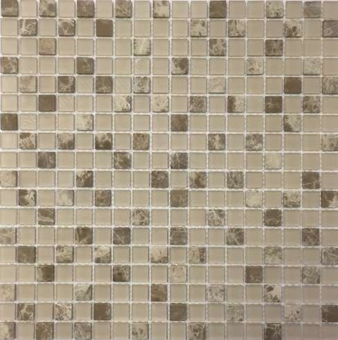 Мозаика NS Mosaic S-853, цвет коричневый бежевый, поверхность матовая, квадрат, 305x305