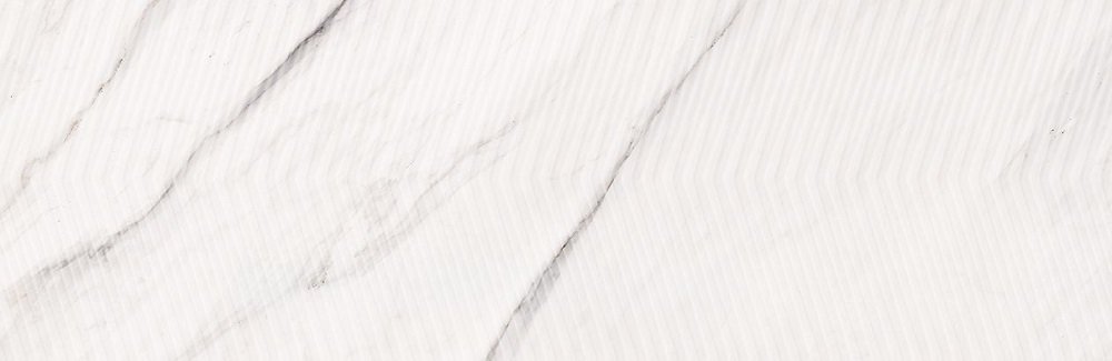 Керамическая плитка Mei Carrara Chic CCH-WTA052, цвет белый, поверхность 3d (объёмная), глянцевая, прямоугольник, 290x890
