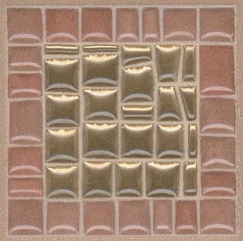 Вставки Kerama Marazzi Виченца золото AD\B312\5246, цвет коричневый, поверхность матовая, квадрат, 49x49