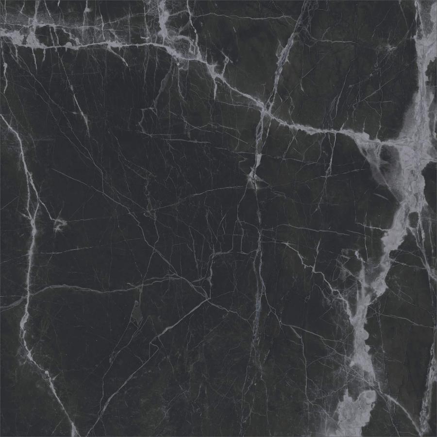 Керамогранит Fanal New Ice Black, цвет чёрный, поверхность матовая, квадрат, 900x900