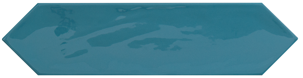 Керамическая плитка Cifre Kane Picket Marine, цвет синий, поверхность глянцевая, шестиугольник, 75x300