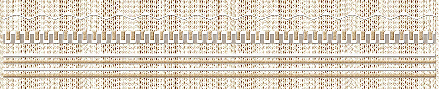 Бордюры Azori Romanico Border Ginkgo, цвет бежевый, поверхность матовая, прямоугольник, 62x315