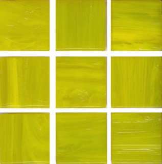 Мозаика Irida Aquarelle 20.AQ91(3), цвет жёлтый, поверхность глянцевая, квадрат, 327x327