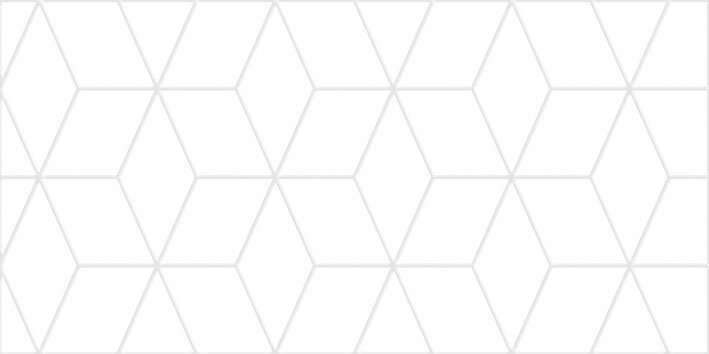Керамическая плитка Керамин Тренд 7С, цвет белый, поверхность матовая, прямоугольник, 300x600