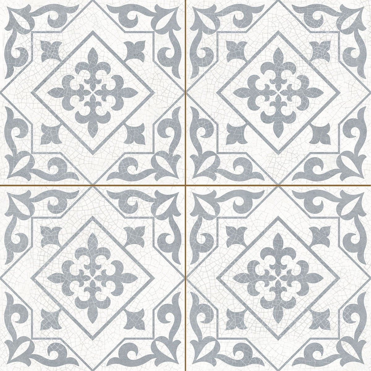 Керамическая плитка Dvomo Timeless Temple Silver, цвет разноцветный, поверхность матовая, квадрат, 450x450