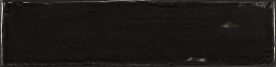 Керамическая плитка Equipe Cottage Black 21953, цвет чёрный тёмный, поверхность глянцевая, прямоугольник, 75x300