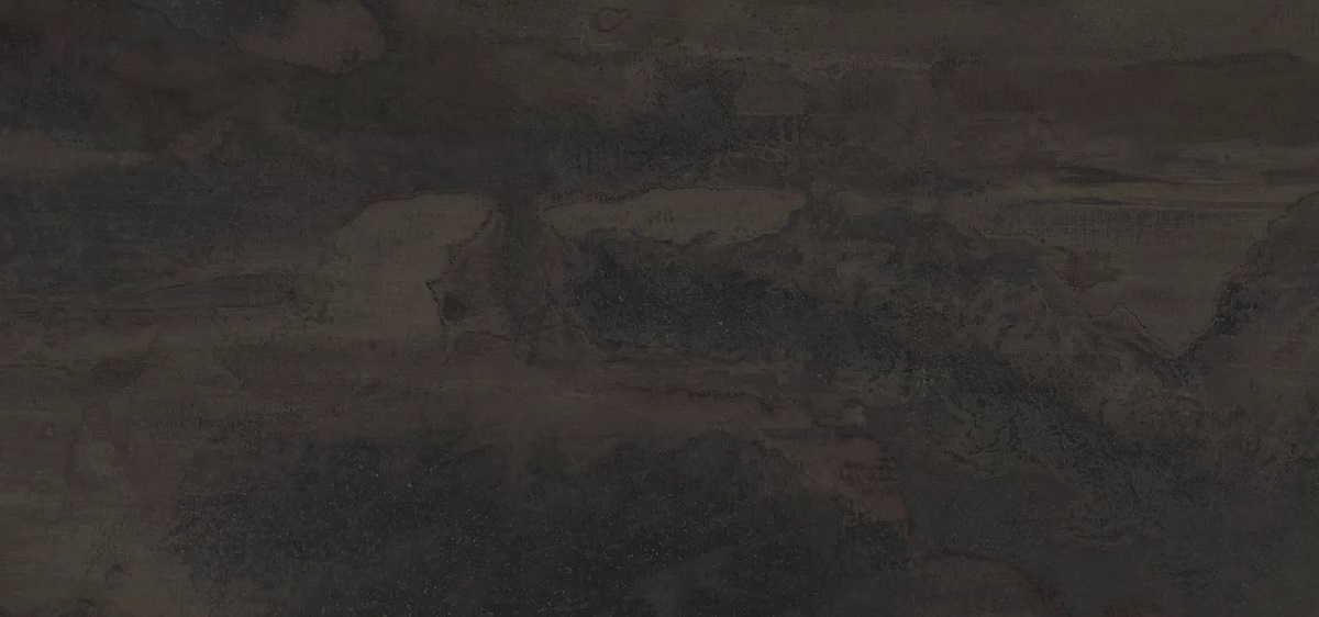 Широкоформатный керамогранит Neolith Steel Sofia Cuprum Silk, цвет коричневый чёрный, поверхность матовая, прямоугольник, 1500x3200