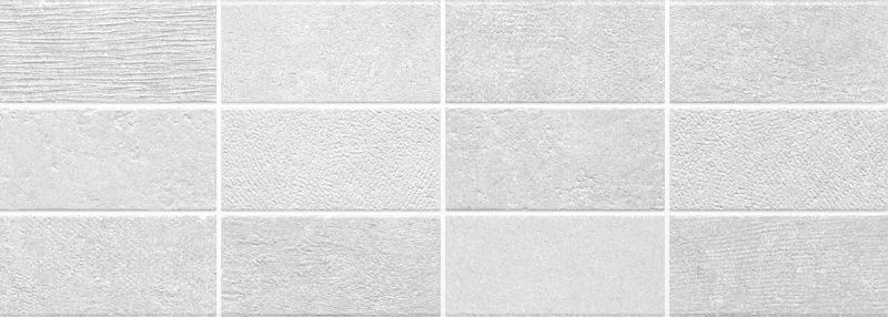 Керамическая плитка Gala Mosaico Fortis Blanco, цвет серый, поверхность матовая, прямоугольник, 250x700
