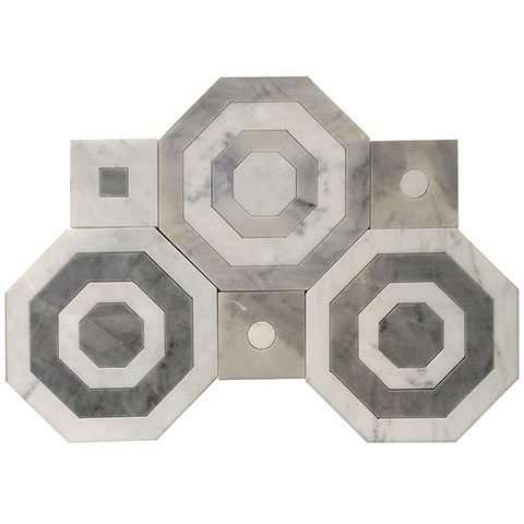 Керамическая плитка Skalini Shape SHP-2, цвет бежевый, поверхность глянцевая, прямоугольник, 215x364