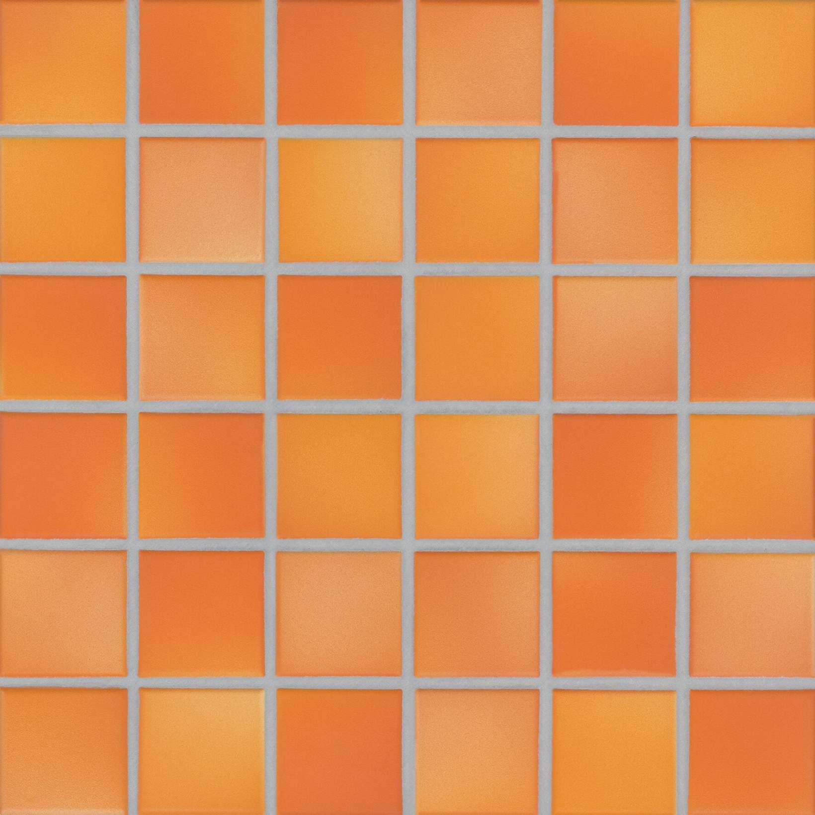 Мозаика Jasba Fresh Sunset Orange-Mix 41431H, цвет оранжевый, поверхность матовая, квадрат, 297x297