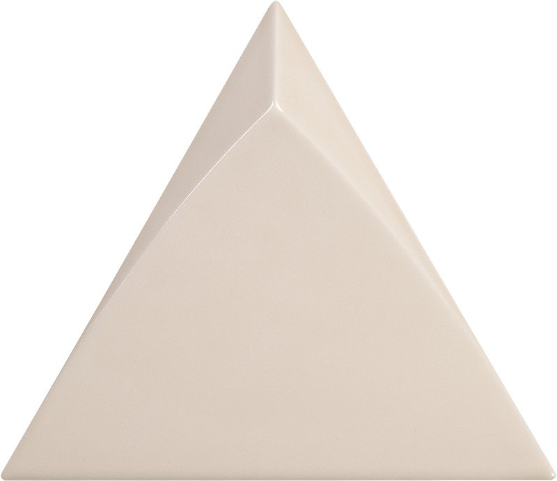 Керамическая плитка Equipe Magical 3 Tirol Greige 24447, цвет бежевый, поверхность глянцевая 3d (объёмная), треугольник, 108x124