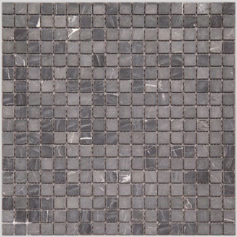 Мозаика Natural Mosaic I-Тilе (1,5X1,5) 4M009-15T, цвет серый, поверхность матовая, квадрат, 298x298