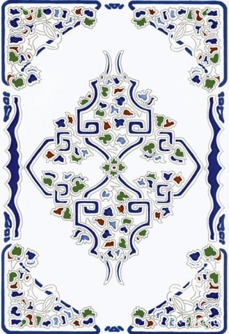 Керамическая плитка Ribesalbes Toledo Azul, цвет разноцветный, поверхность матовая, прямоугольник, 200x300