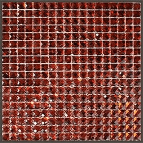 Мозаика Art & Natura Crystall 09, цвет бордовый, поверхность глянцевая, квадрат, 327x327
